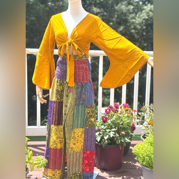 Colorful Patchwork Maxi Dress - Picture 3 of 8
